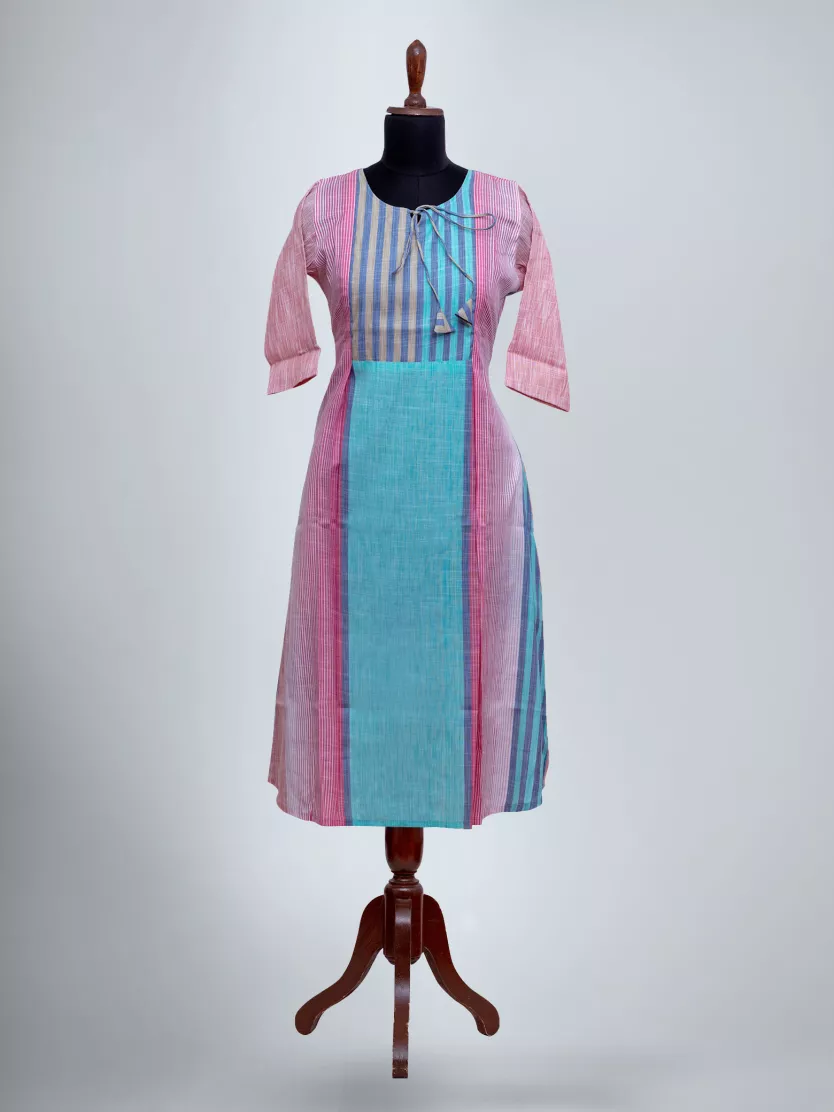 Stripes kurti neck designs deals