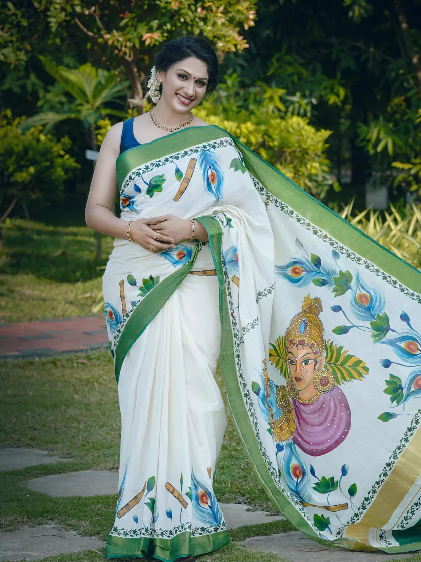 Share more than 226 krishna colour saree super hot