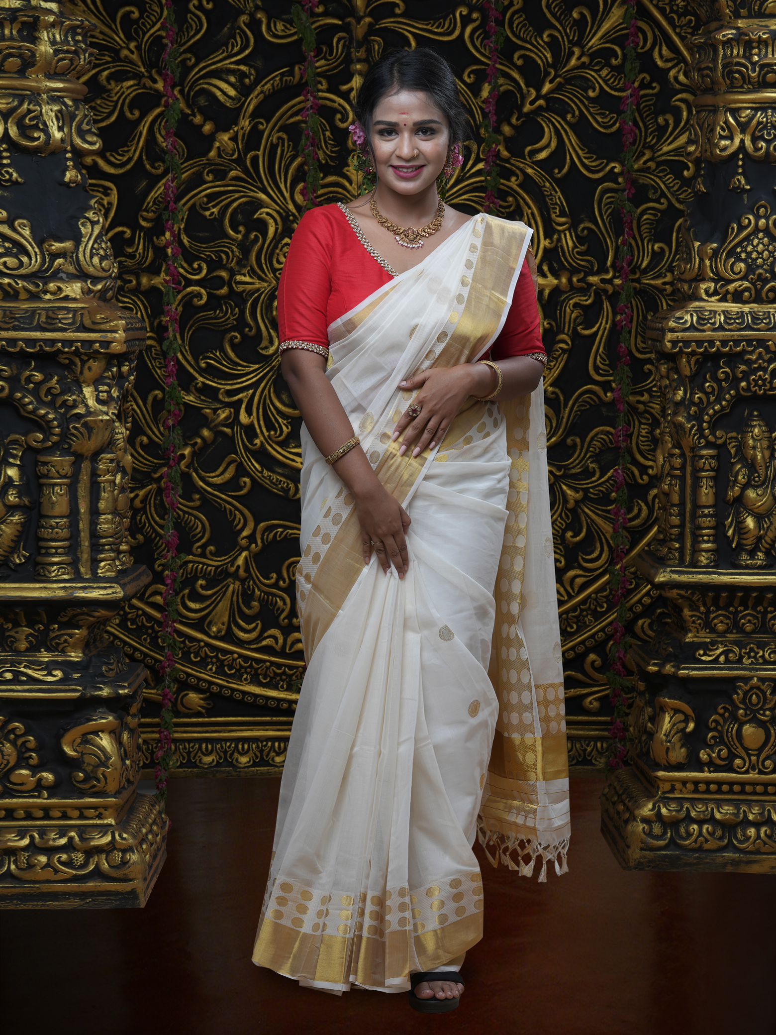 Dual Border Classic Kerala Set Jolly Silks The